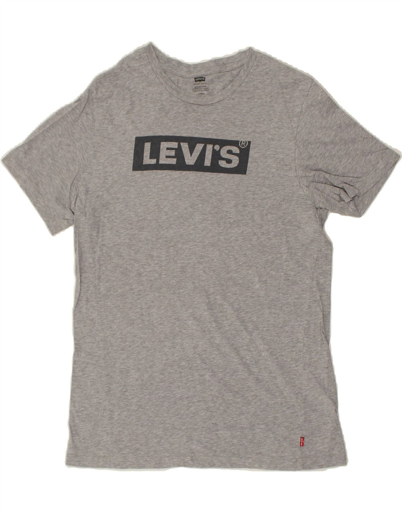 LEVI'S Mens Graphic T-Shirt Top Small Grey Cotton | Vintage Levi's | Thrift | Second-Hand Levi's | Used Clothing | Messina Hembry 