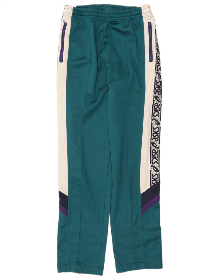 Asics Mens Graphic Full Tracksuit IT 48 Medium  Green Colourblock