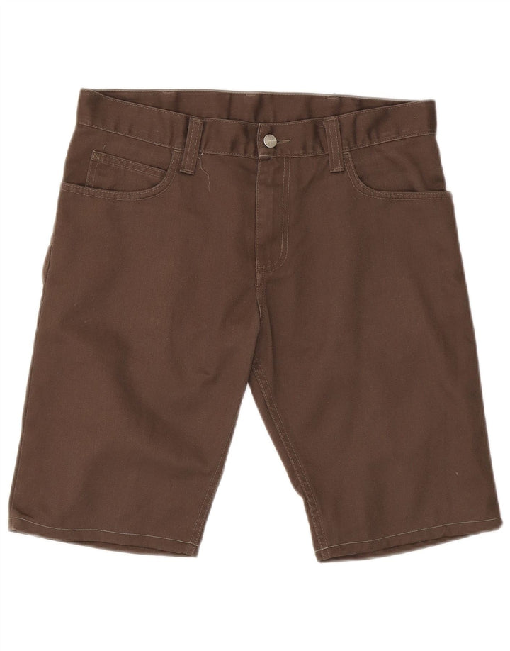 Carhartt Mens Casual Shorts W32 Medium Brown Polyester
