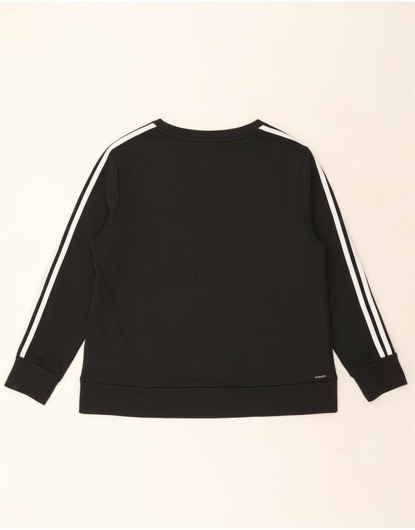 Adidas Womens Climalite Sweatshirt Jumper UK 20/22 XL Black Polyester