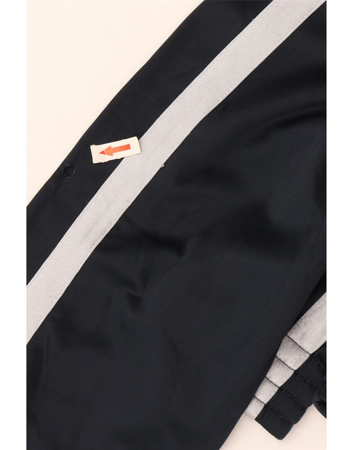 LOTTO Mens Graphic Tracksuit Top Jacket XL Navy Blue Colourblock Polyester