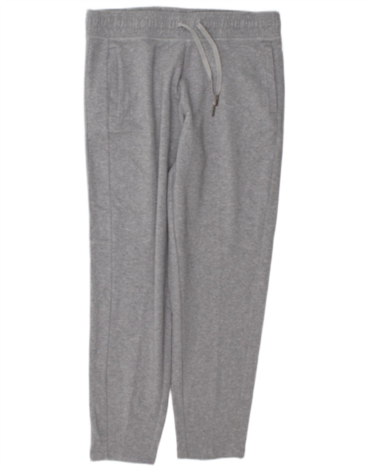 Marks & Spencer Womens Tracksuit Trousers UK 12 Medium Grey Flecked Cotton