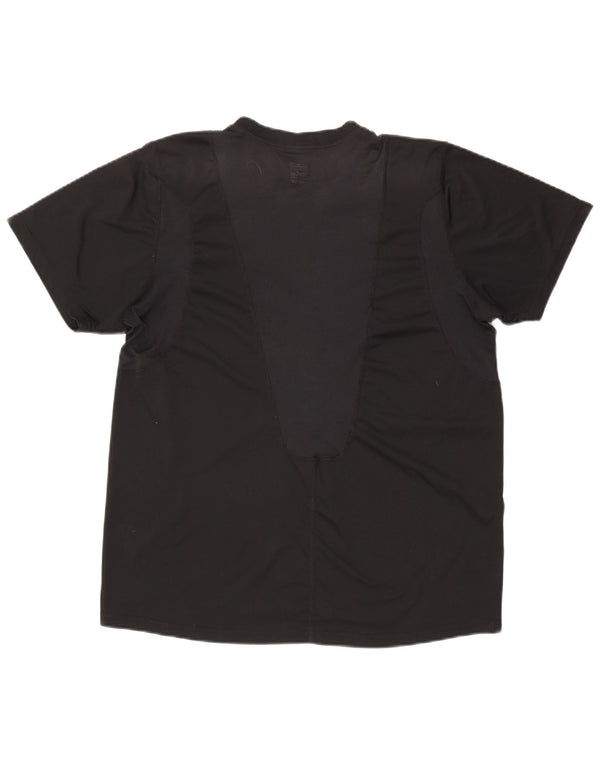 Nike Mens Dri Fit T-Shirt Top UK 42/44 Large Black Polyester