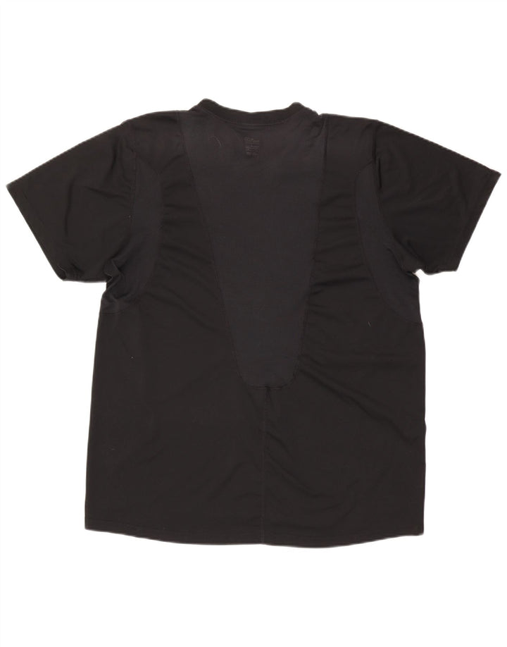 Nike Mens Dri Fit T-Shirt Top UK 42/44 Large Black Polyester