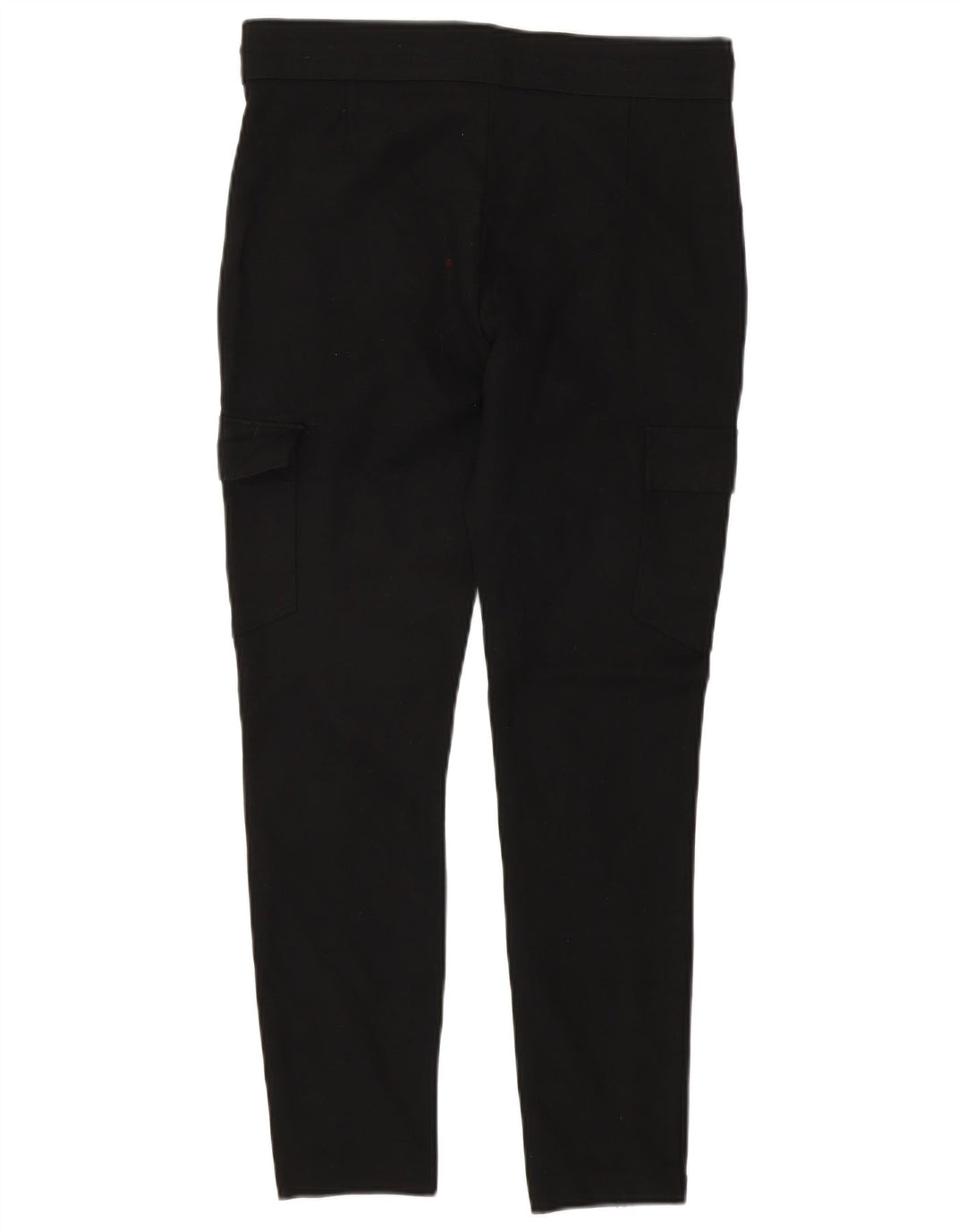 Zara Womens Slim Cargo Trousers Medium W26 L26 Black Viscose