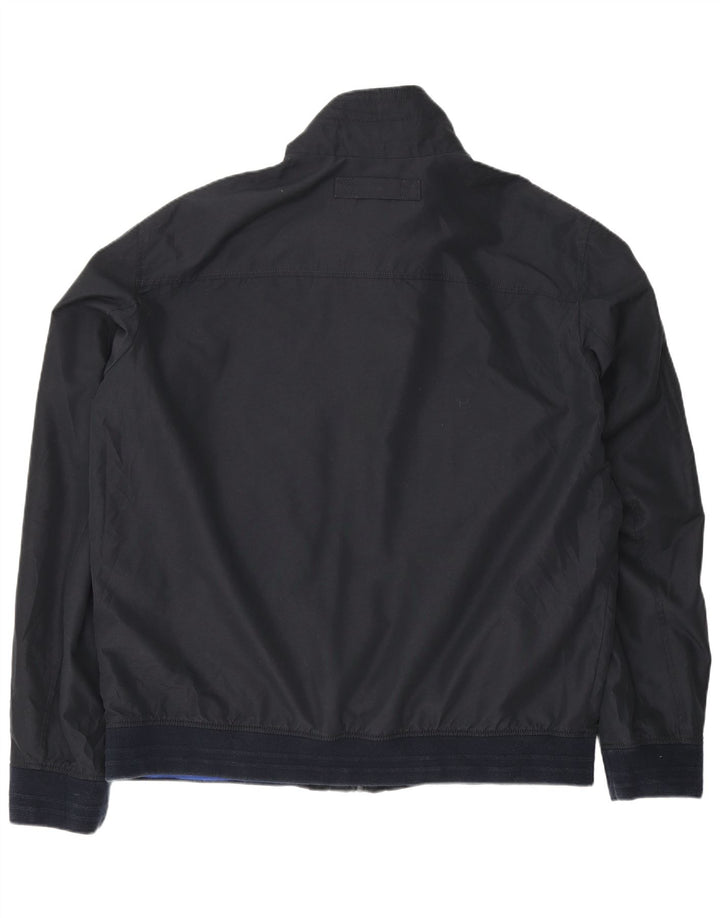 Gant Mens Bomber Jacket UK 42 XL Navy Blue Polyester