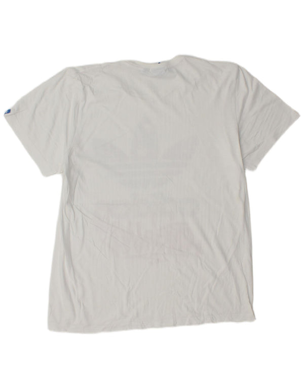 Adidas Mens Graphic T-Shirt Top Large White