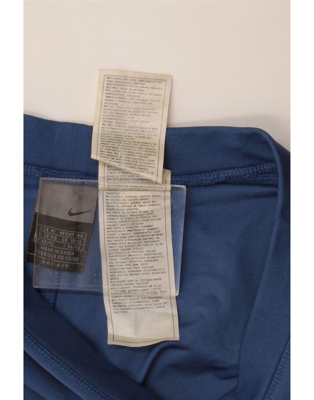 NIKE Womens Tracksuit Trousers UK 10/12 Medium  Blue Colourblock Polyester