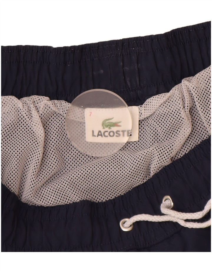 Lacoste Mens Swimming Shorts Size 7 2XL Navy Blue Polyamide