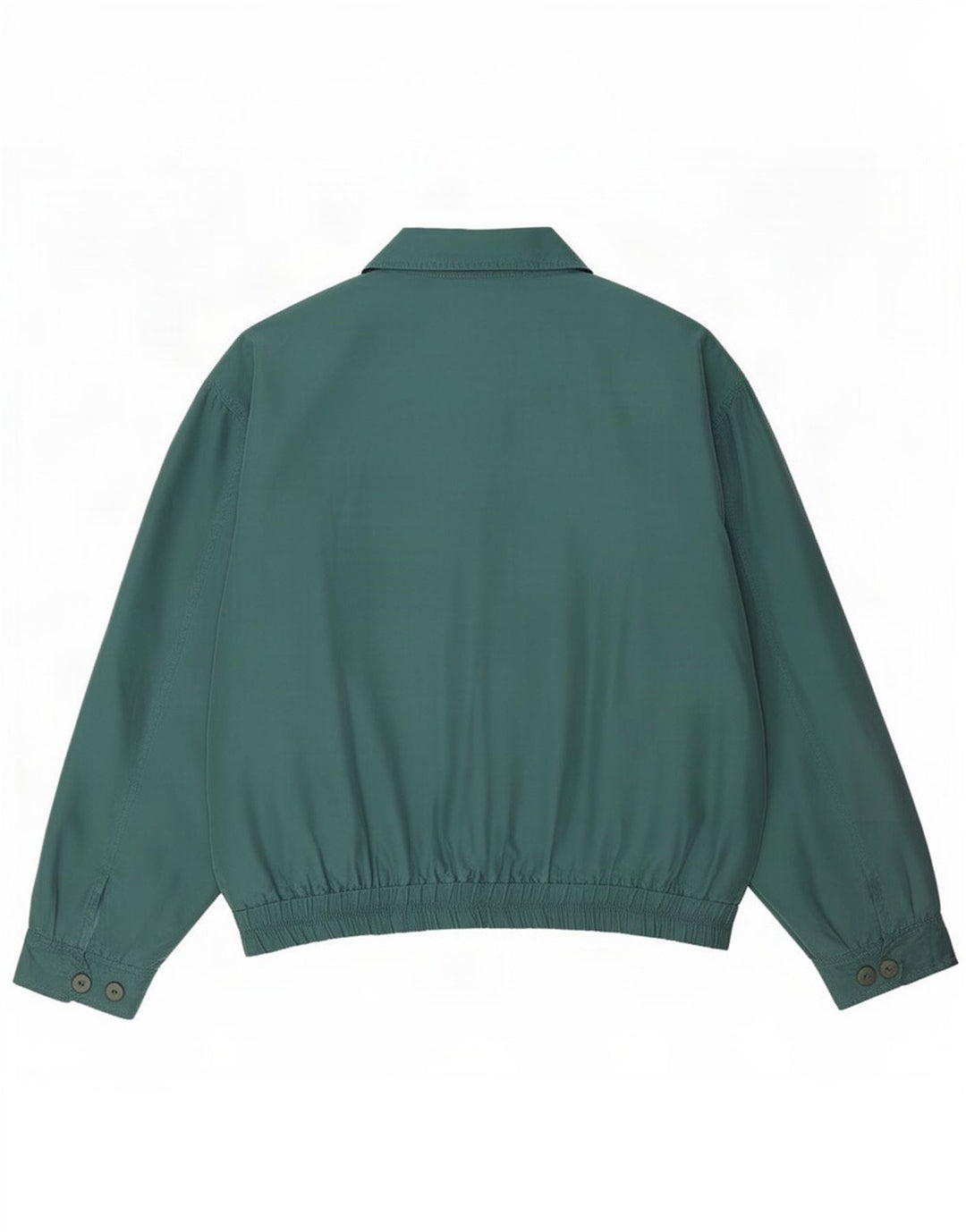 Vintage Mens Bomber Jacket UK 40 Large Green Silk