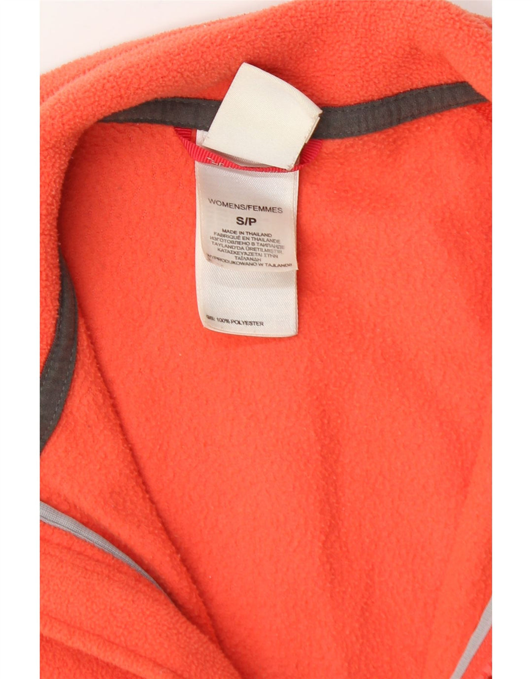 The North Face Womens Liner Fleece Jacket UK 10 Small Orange Polyester