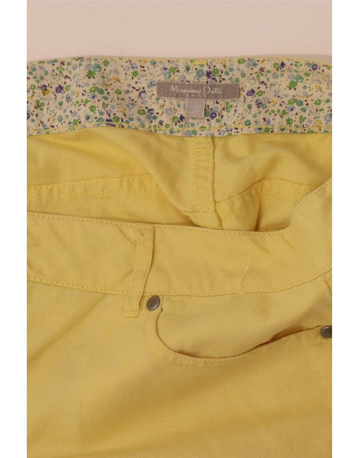 Massimo Dutti Womens Casual Shorts Large W34 Yellow