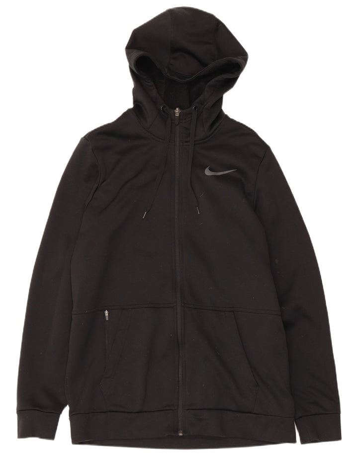 Nike Mens Therma-Fit Zip Hoodie Sweater Medium Black Polyester