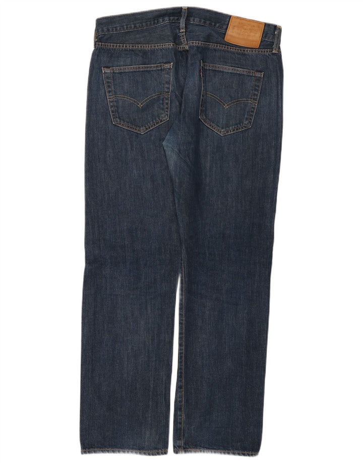 Levi's Mens 501 Straight Jeans W36 L30 Blue Cotton