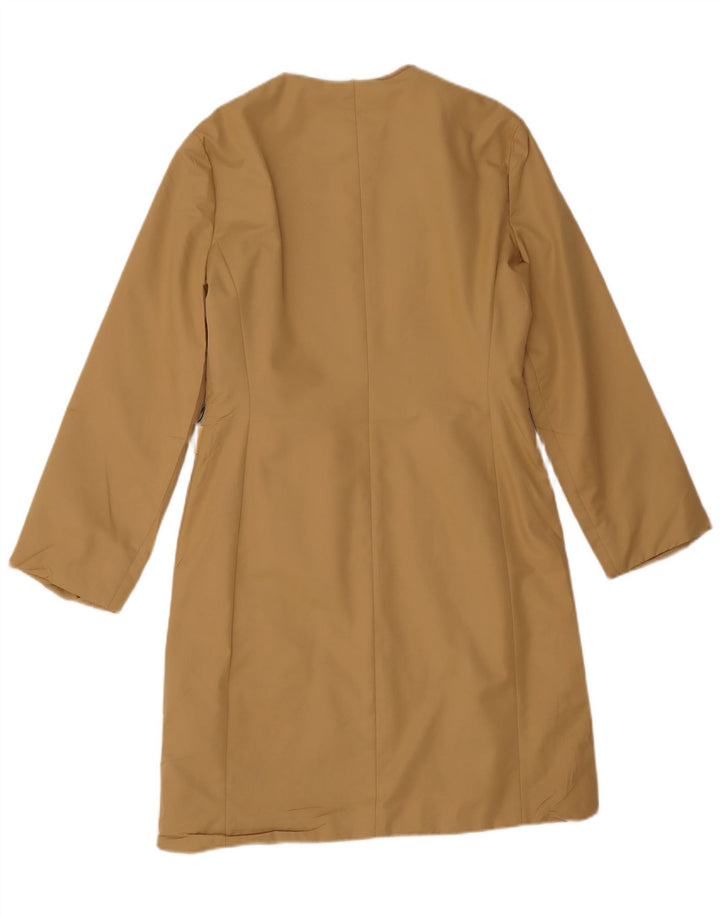 Gianfranco Ferre Womens Oversized Overcoat UK 10 Small Beige Acrylic