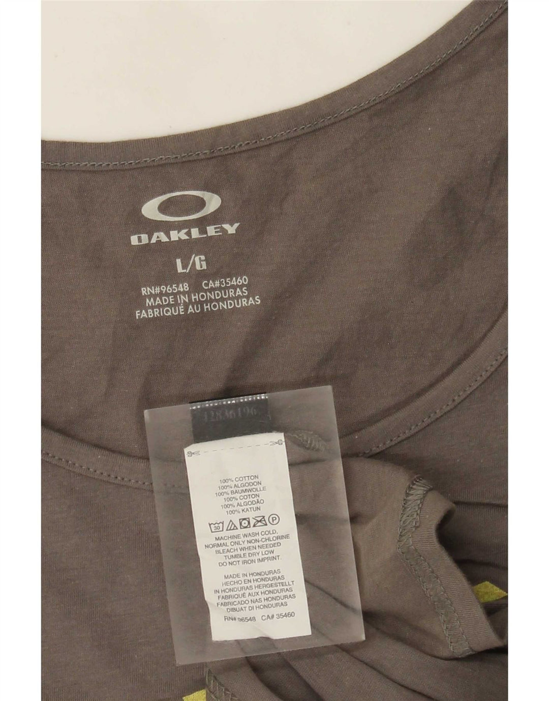 Oakley Mens Graphic Vest Top Large Grey Cotton
