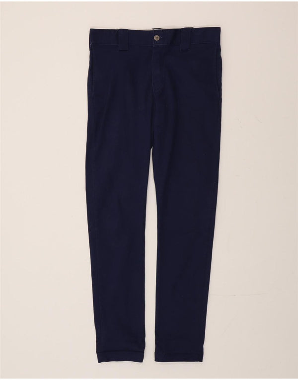 Dickies Mens Slim Skinny Chino Trousers W30 L32 Navy Blue Cotton