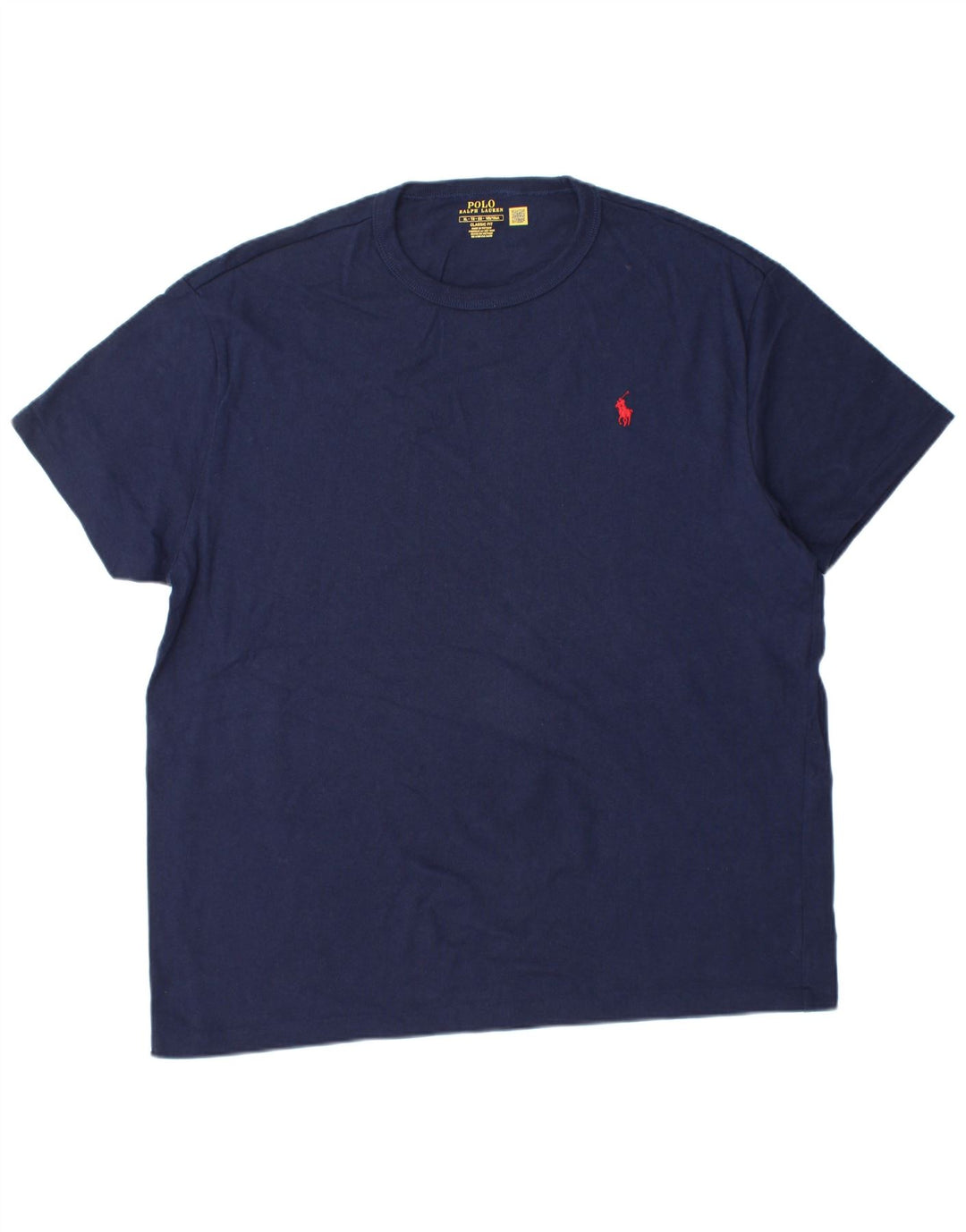 POLO RALPH LAUREN Mens Classic Fit T-Shirt Top XL Navy Blue Cotton
