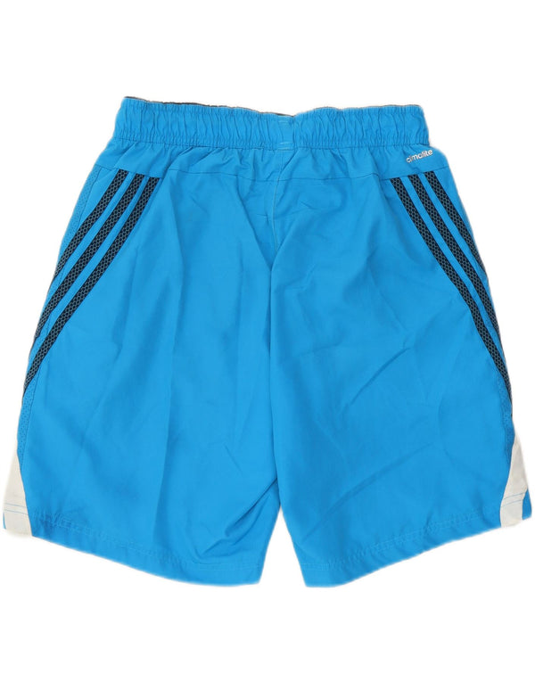 Adidas Mens Climalite Sport Shorts Medium  Blue Colourblock Polyester