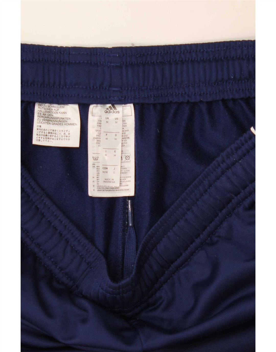 Adidas Mens Tracksuit Trousers Medium Navy Blue Polyester