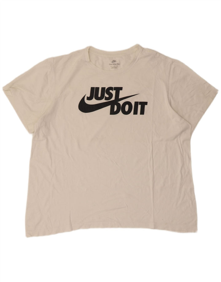 Nike Mens Graphic T-Shirt Top XL White