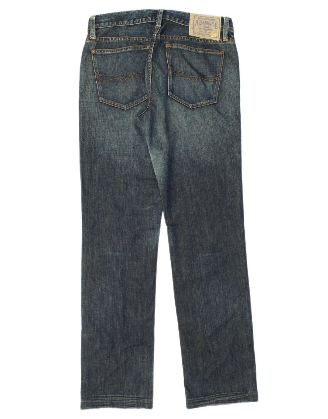 RALPH LAUREN Womens Straight Jeans  W28 L30 Blue Cotton