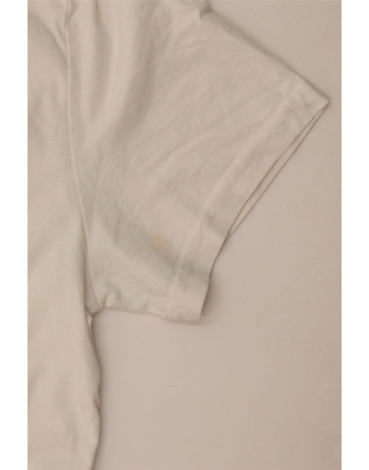 Jack Wills Mens Graphic T-Shirt Top Medium White Cotton