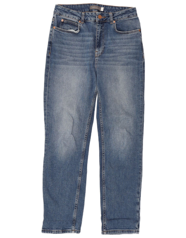 MINT VELVET Womens High Rise Tapered Jeans UK 10 Small W27 L29 Blue Cotton