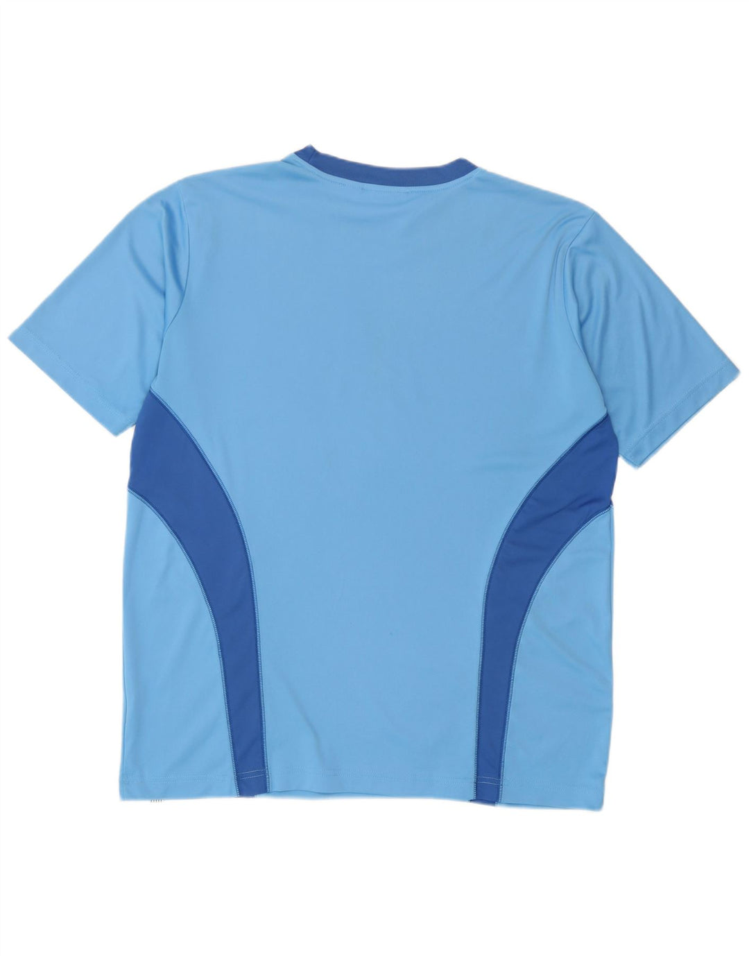 Puma Mens Graphic T-Shirt Top Medium Blue Colourblock