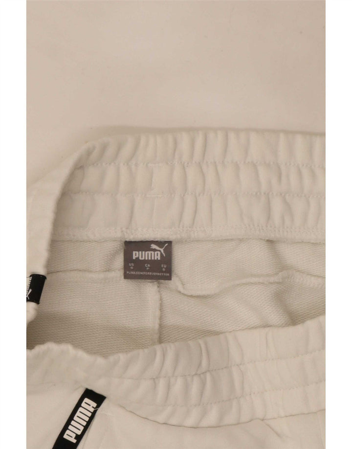 Puma Womens Graphic Sport Shorts UK 10 Small White