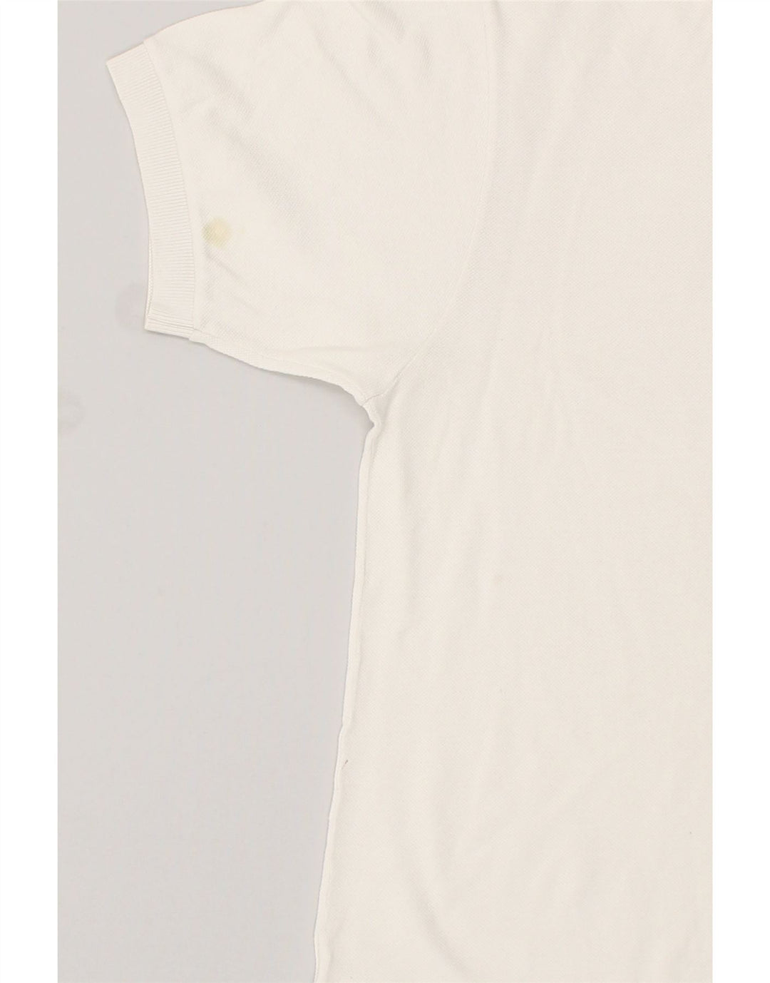 LACOSTE Mens Polo Shirt Size 3 Small White Cotton
