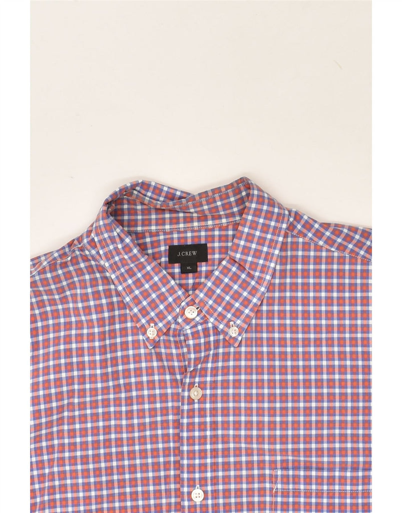 J. CREW Mens Shirt XL Blue Check Cotton | Vintage J. Crew | Thrift | Second-Hand J. Crew | Used Clothing | Messina Hembry 