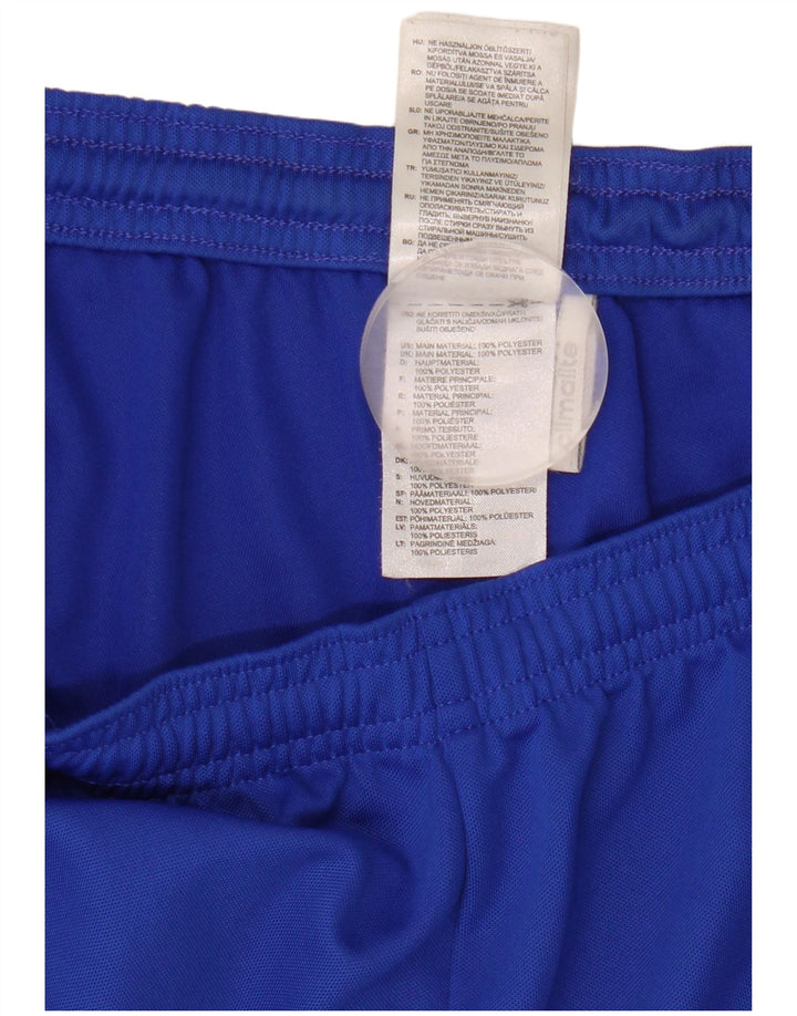 Adidas Mens Climalite Sport Shorts Medium  Blue Polyester