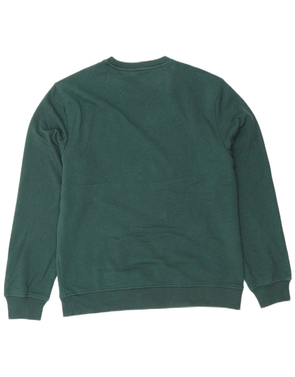 IZOD Mens Sweatshirt Jumper Medium Green Cotton