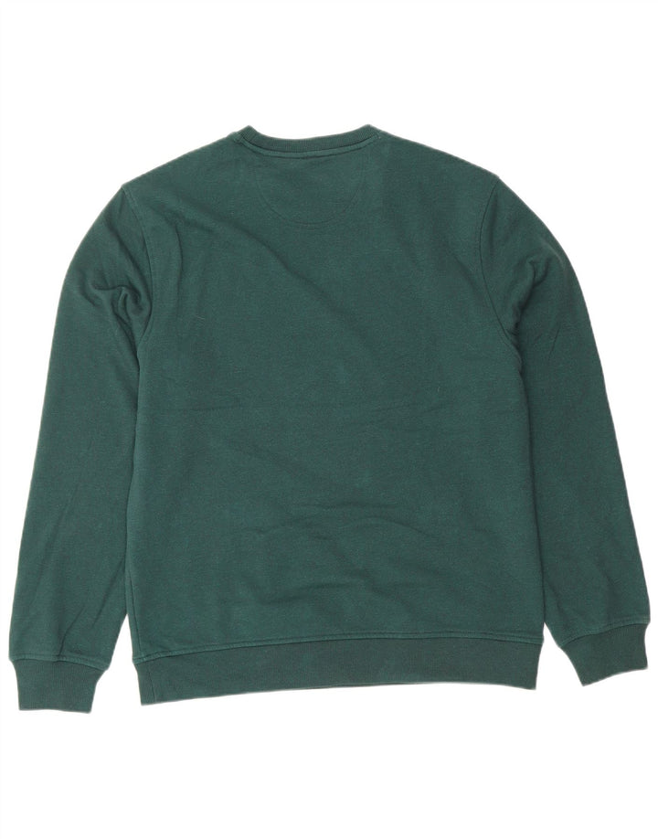 IZOD Mens Sweatshirt Jumper Medium Green Cotton
