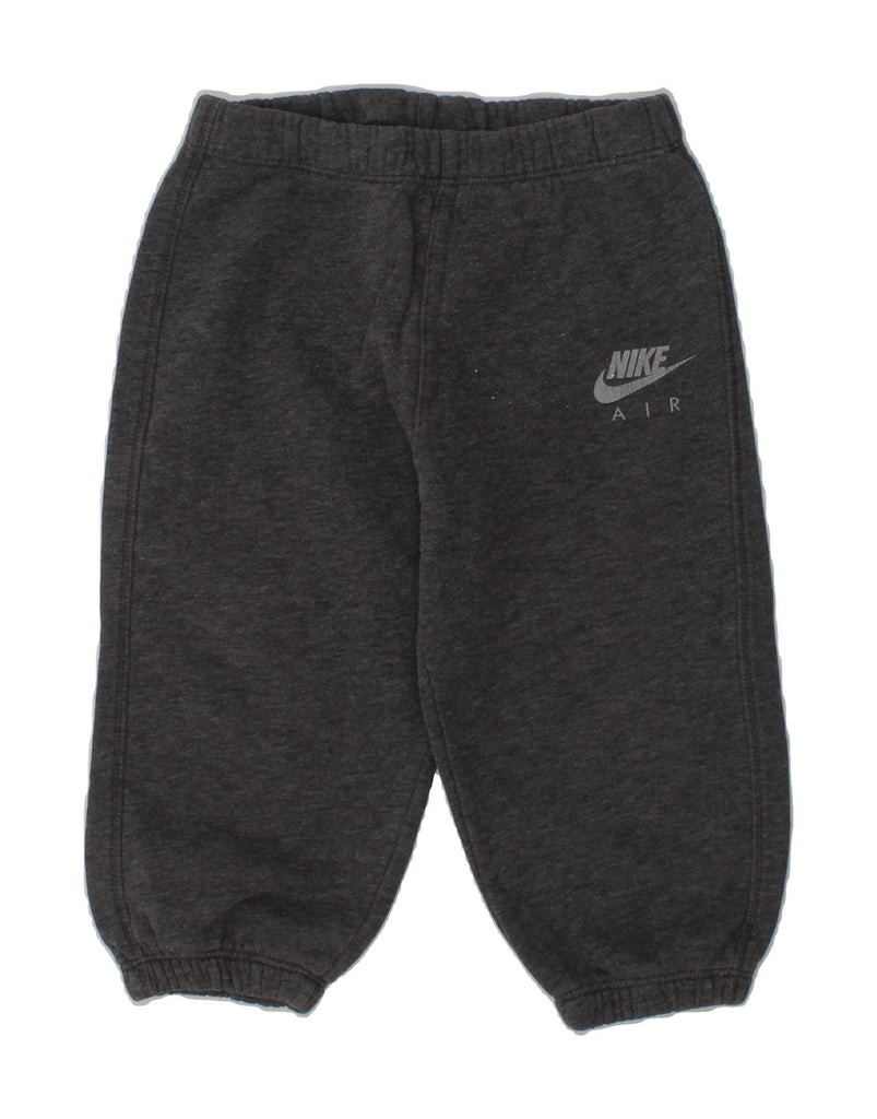 NIKE Baby Boys Graphic Joggers Tracksuit Trousers 18-24 Months Grey Cotton | Vintage Nike | Thrift | Second-Hand Nike | Used Clothing | Messina Hembry 