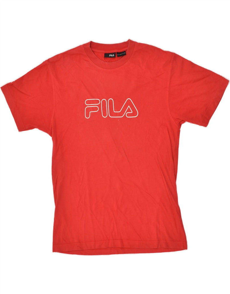 FILA Mens Graphic T-Shirt Top Small Red | Vintage Fila | Thrift | Second-Hand Fila | Used Clothing | Messina Hembry 