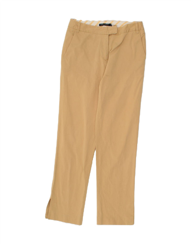 MARINA YACHTING Womens Casual Trousers IT 42 Medium W28 L28  Yellow Cotton | Vintage Marina Yachting | Thrift | Second-Hand Marina Yachting | Used Clothing | Messina Hembry 