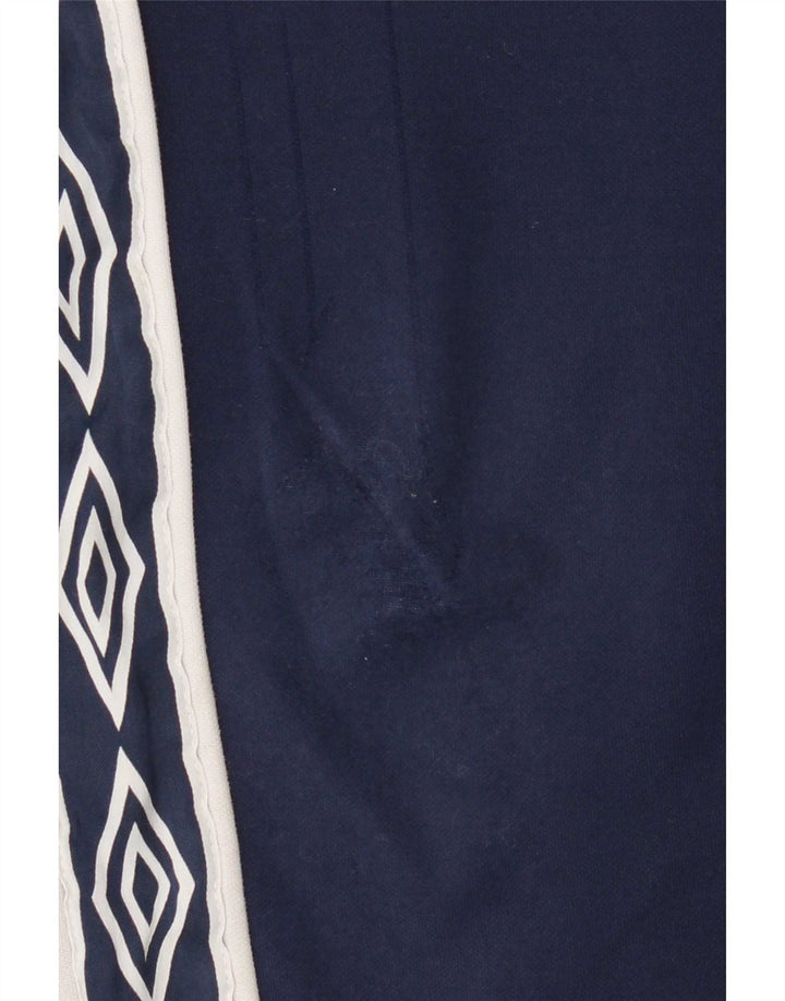 Umbro Mens Graphic Tracksuit Trousers Joggers Large  Navy Blue Polyester