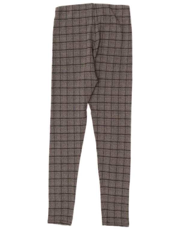Zara Womens Leggings Medium Grey Check