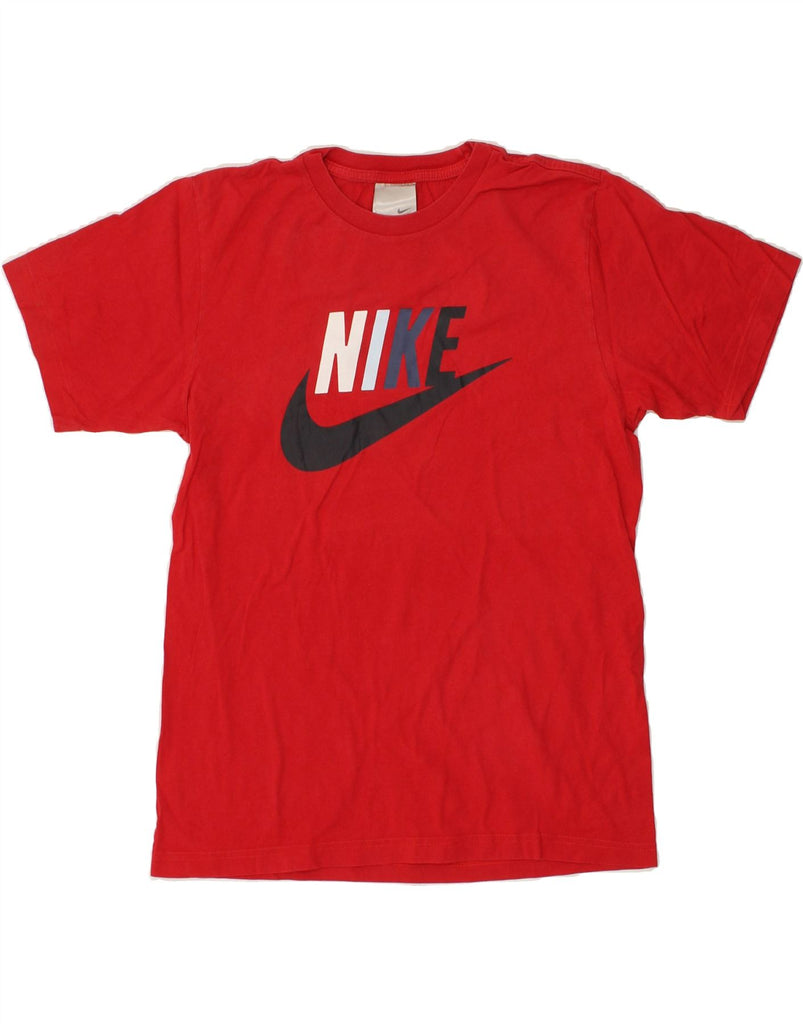 NIKE Mens Graphic T-Shirt Top Small Red Cotton | Vintage Nike | Thrift | Second-Hand Nike | Used Clothing | Messina Hembry 