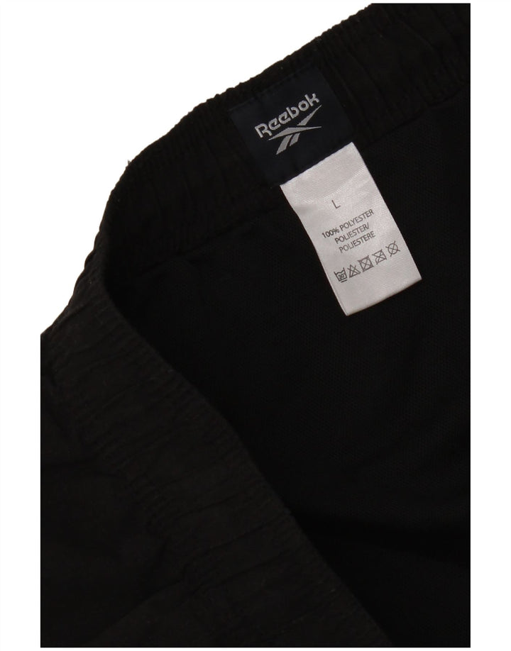 Reebok Womens Sport Shorts UK 16 Large Black Polyester