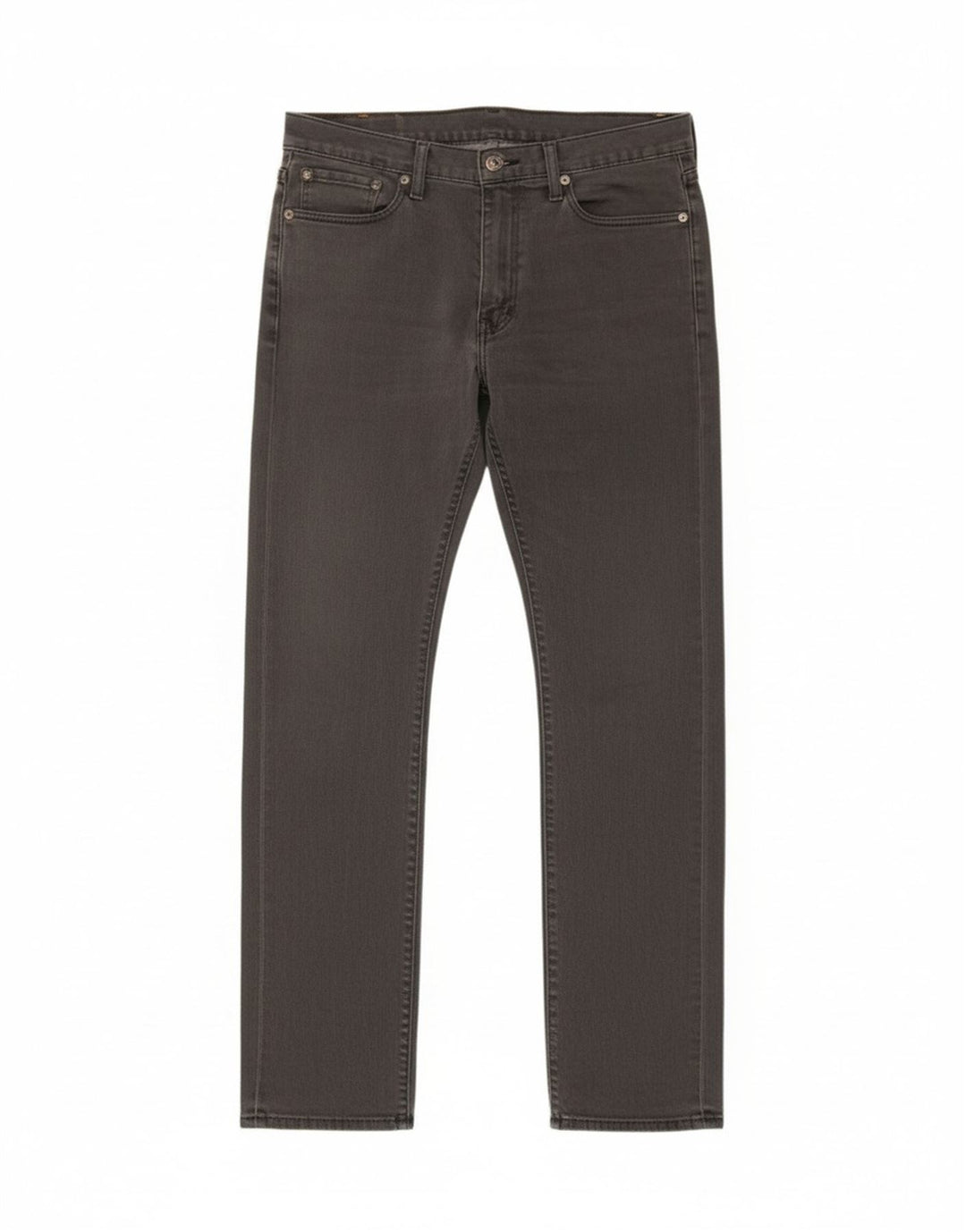 Levi's Mens 513 Slim Straight Jeans W33 L34 Grey Cotton