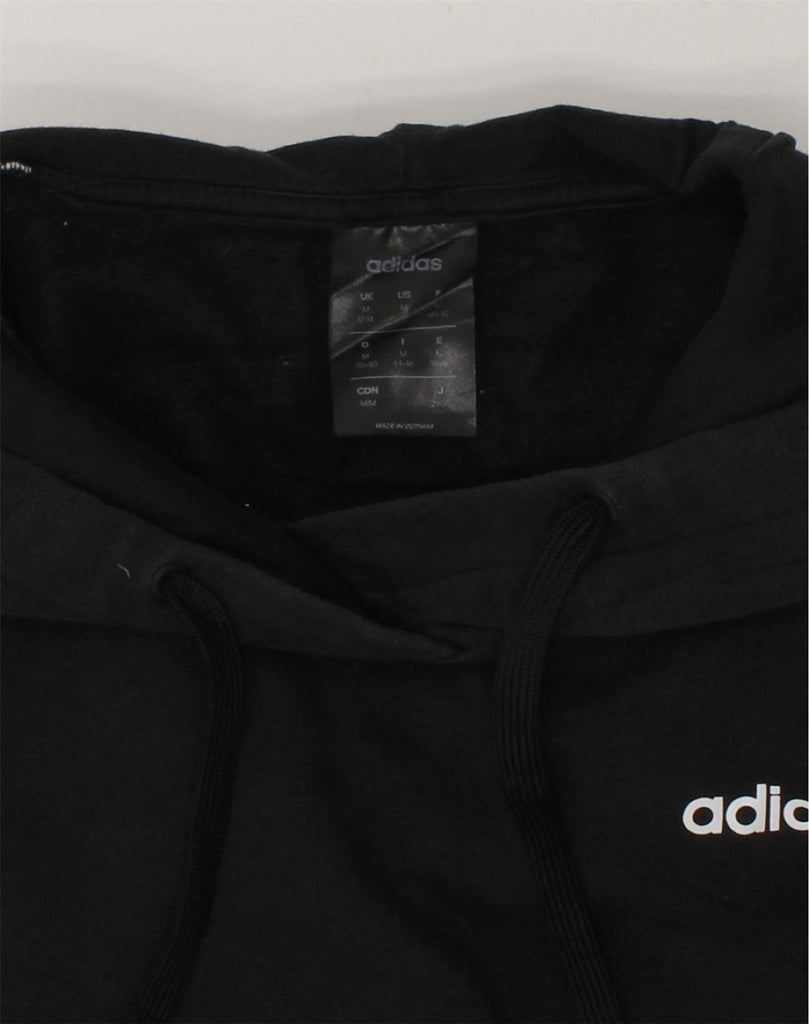 ADIDAS Boys Hoodie Jumper 12-13 Years Medium  Black Cotton | Vintage Adidas | Thrift | Second-Hand Adidas | Used Clothing | Messina Hembry 