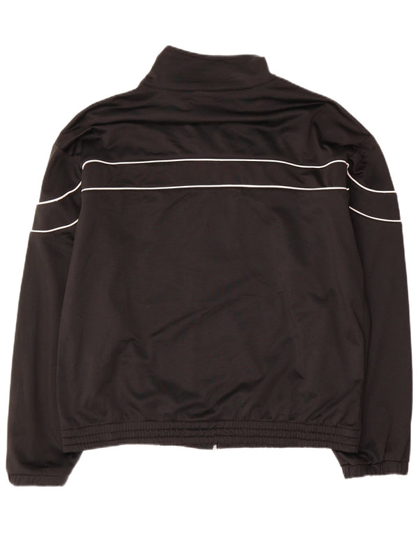 Fila Mens Tracksuit Top Jacket Medium Black Polyester