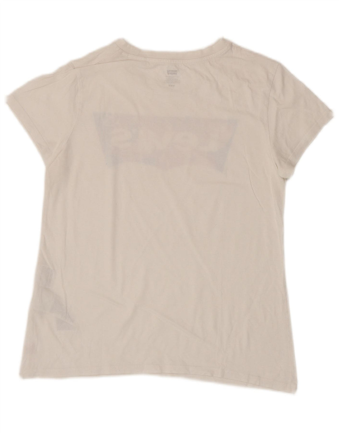 Levi's Womens Graphic T-Shirt Top UK 12 Medium White Cotton