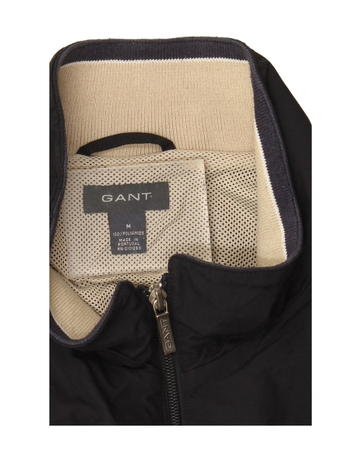 GANT Mens Bomber Jacket UK 38 Medium Navy Blue Polyamide