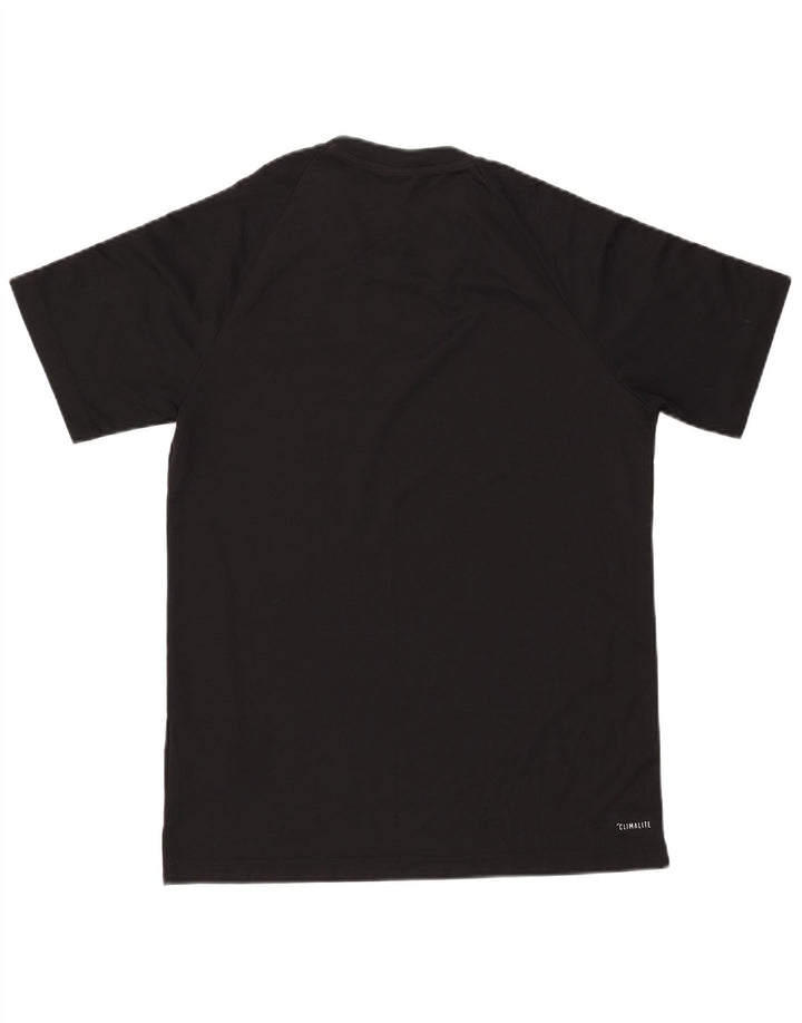 ADIDAS Mens Climalite T-Shirt Top Medium Black Polyester