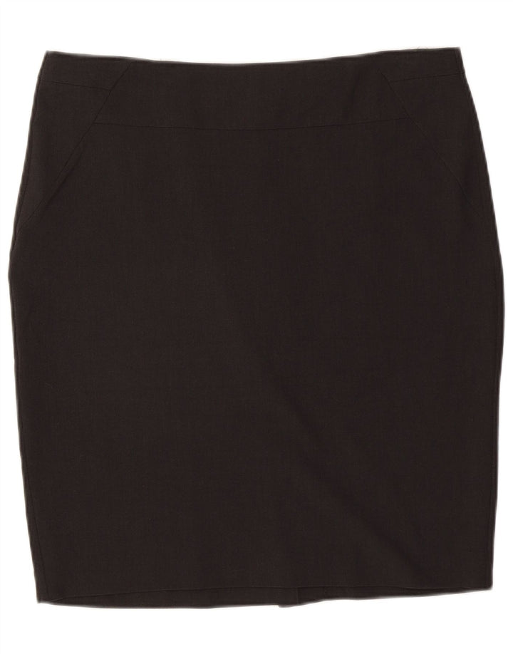 Marks & Spencer Womens Pencil Skirt UK 16 Large W34  Grey Polyester