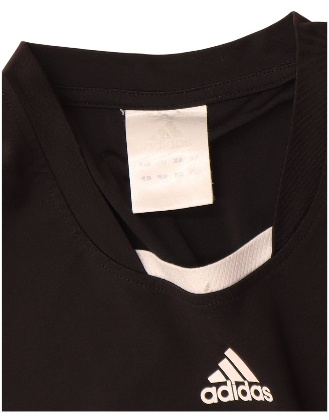 Adidas Mens T-Shirt Top XL Black Colourblock Polyester